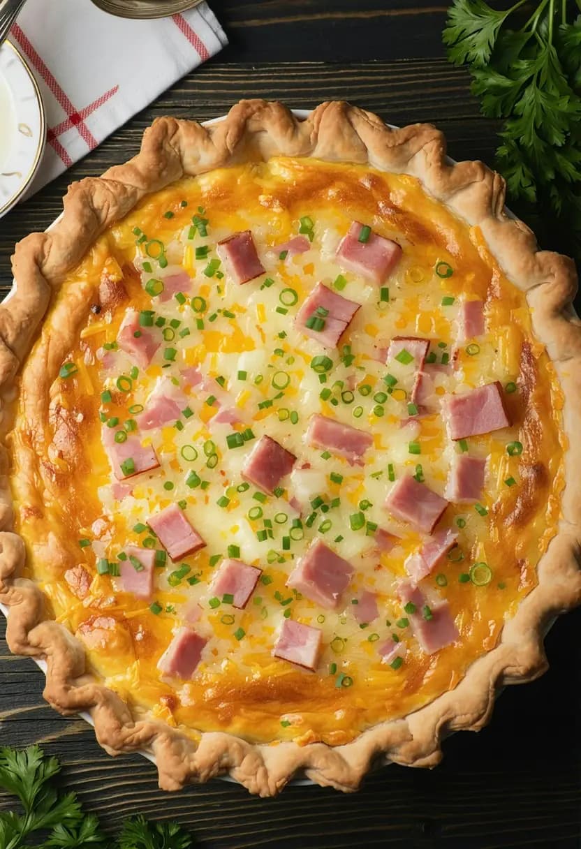 Receita de Quiche de Presunto e Queijo