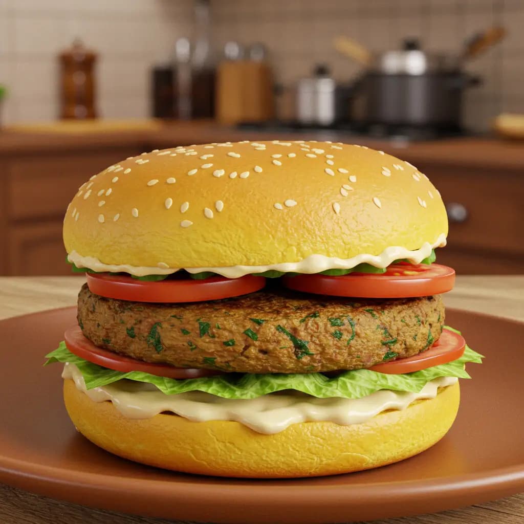 Receita de Hambúrguer de Soja