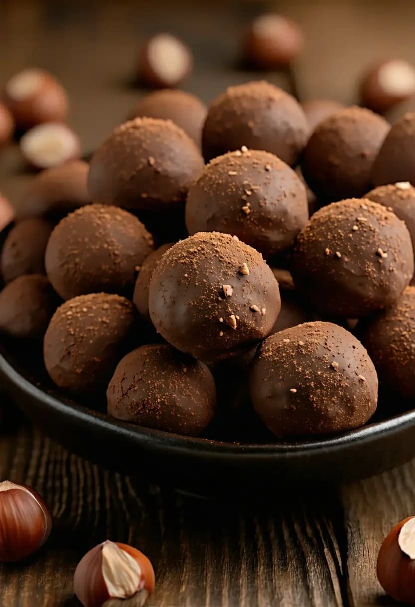 Receita de Trufas de Avelã