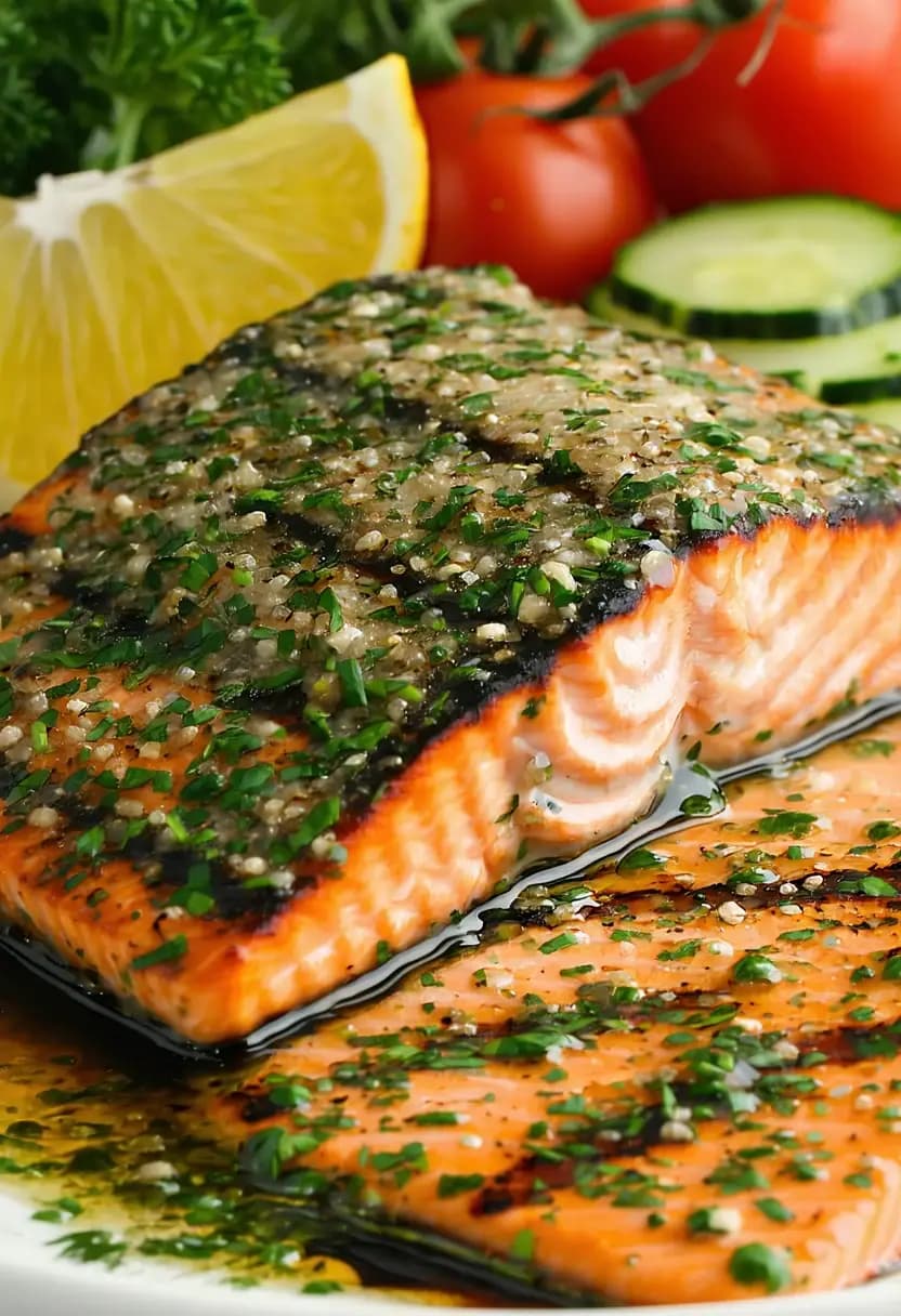 Receita de Salmão Grelhado Saudável