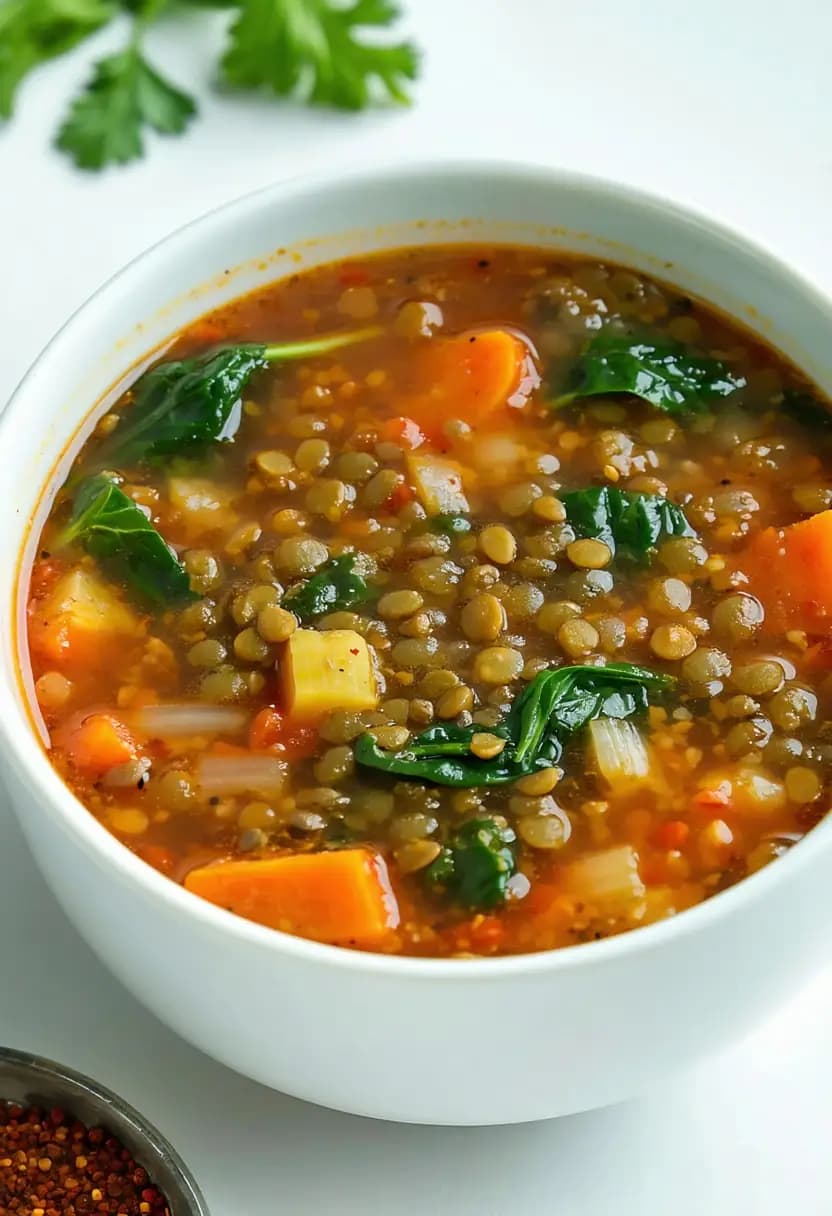 Receita de Sopa Saudável de Lentilha
