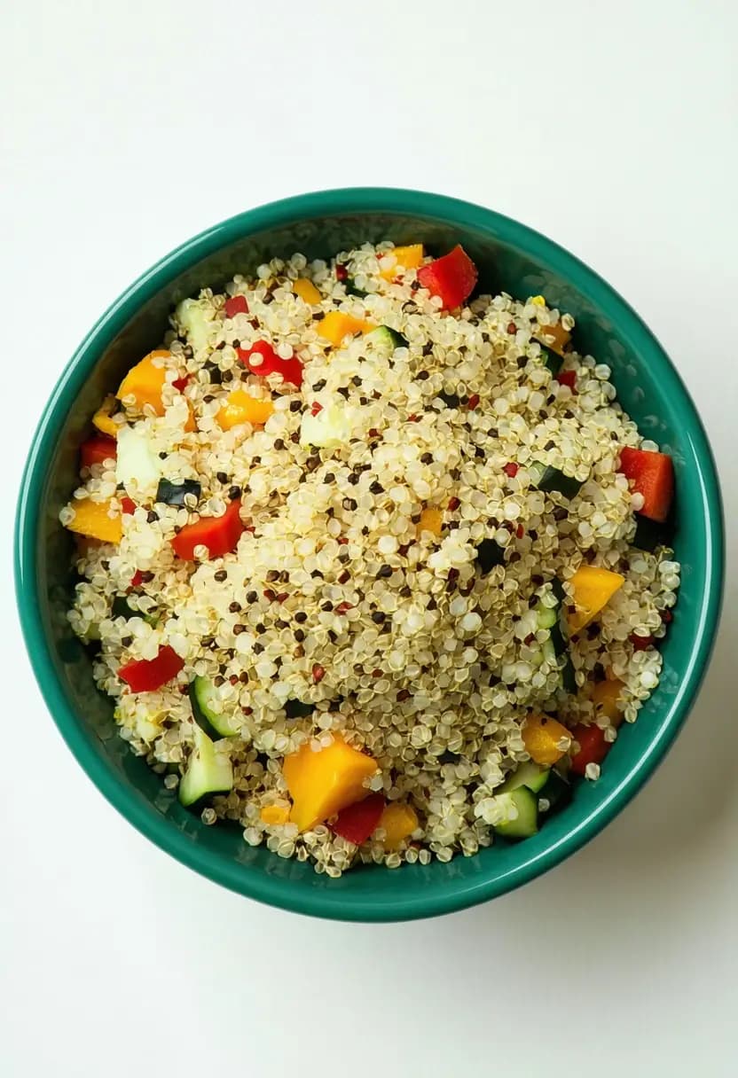 Receita de Salada Saudável de Quinoa e Legumes