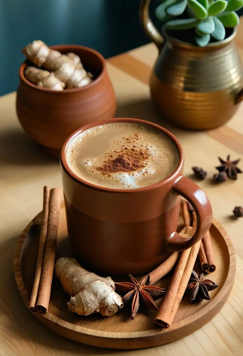 Receita de Chai Latte Especiado Quente
