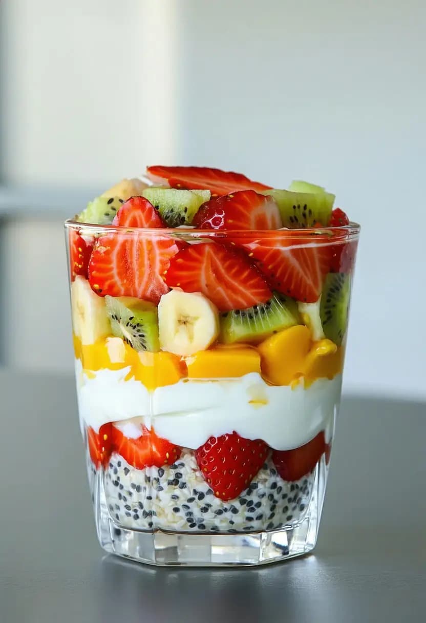 Receita de Iogurte com Chia e Frutas