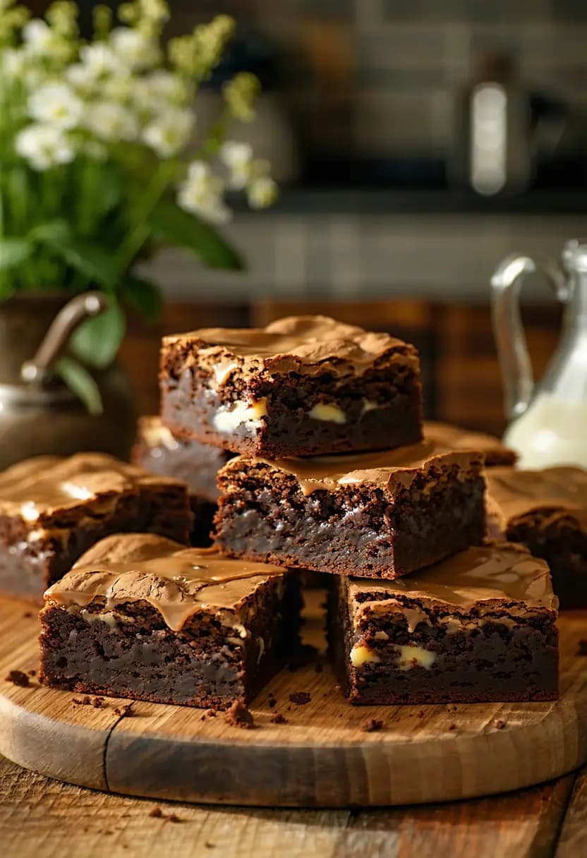 Receita de Brownies de Creme Irlandês