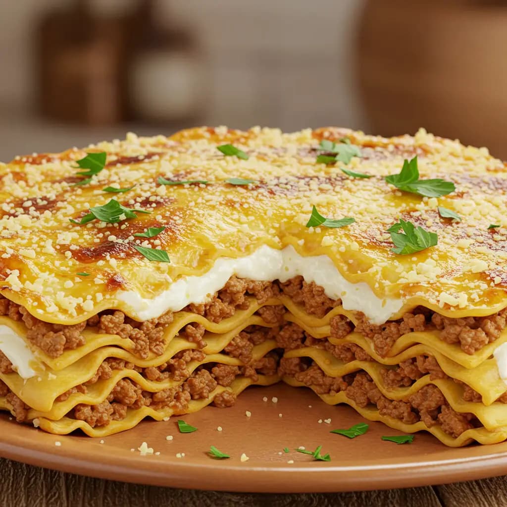 Receita de Lasanha à bolonhesa
