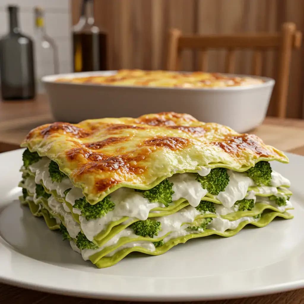 Receita de Lasanha de brócolis