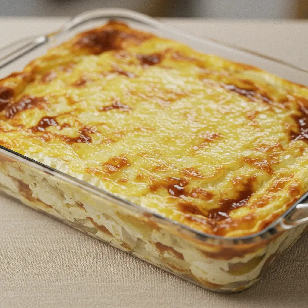 Receita de Lasanha Três Queijos