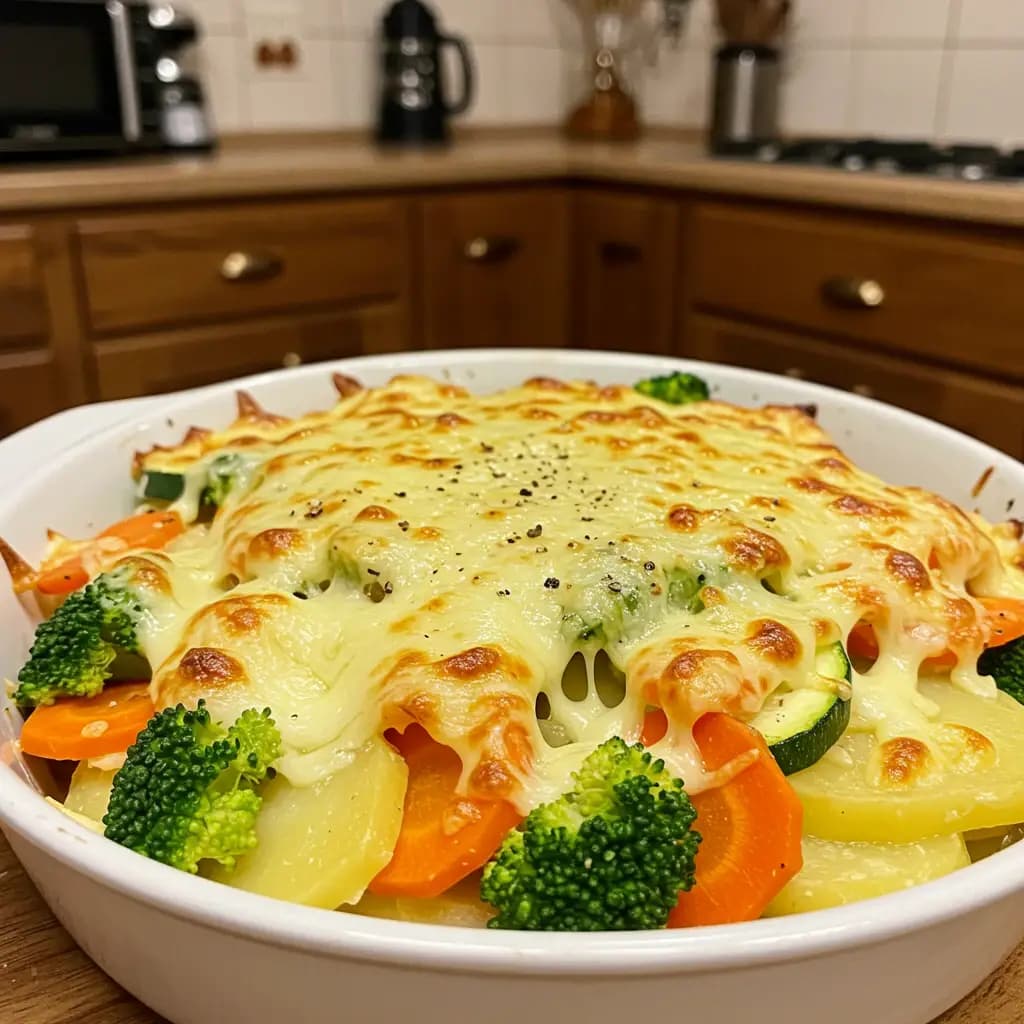 Receita de Legumes gratinados