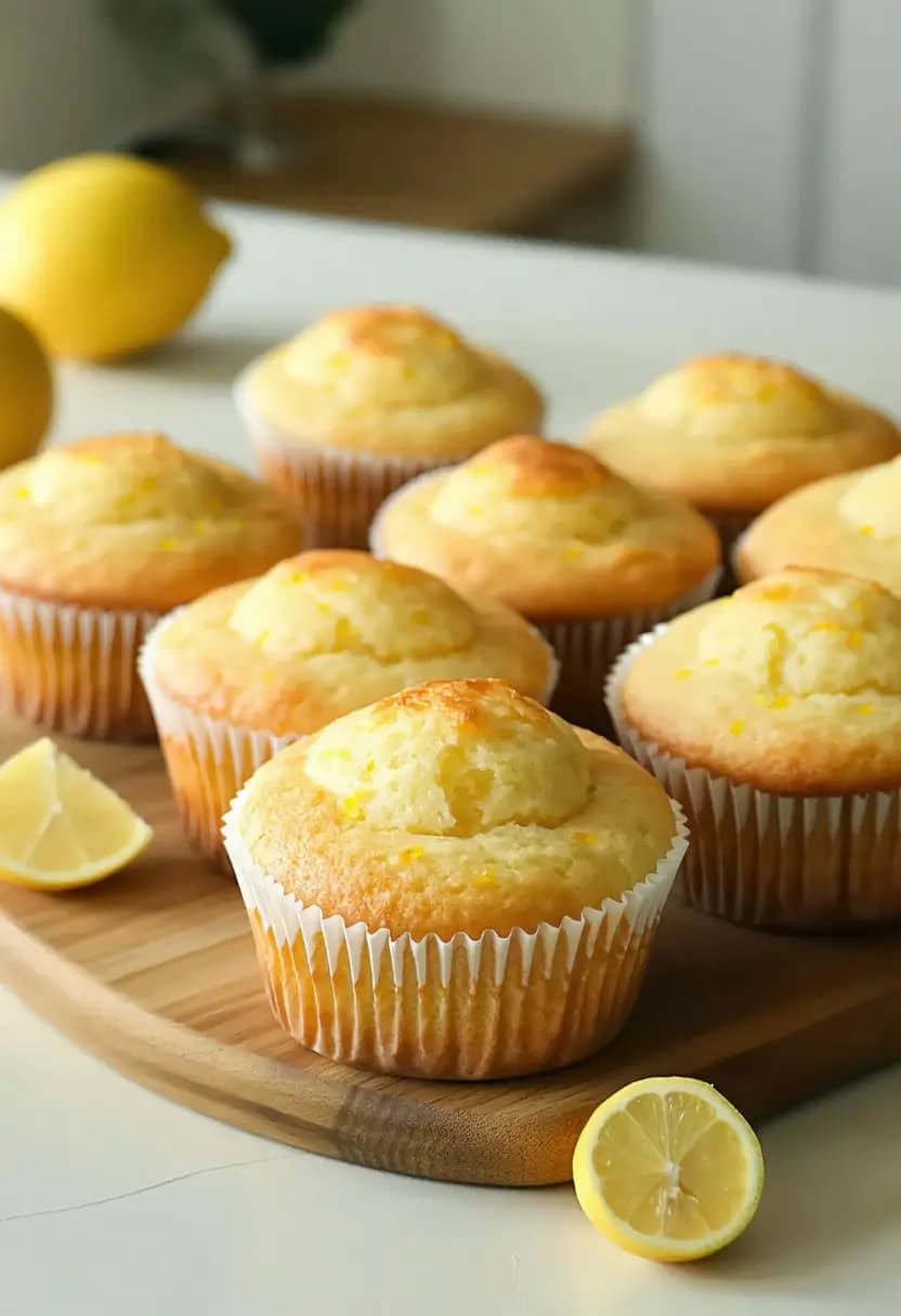 Receita de Muffins de Limão e Sementes de Papoula