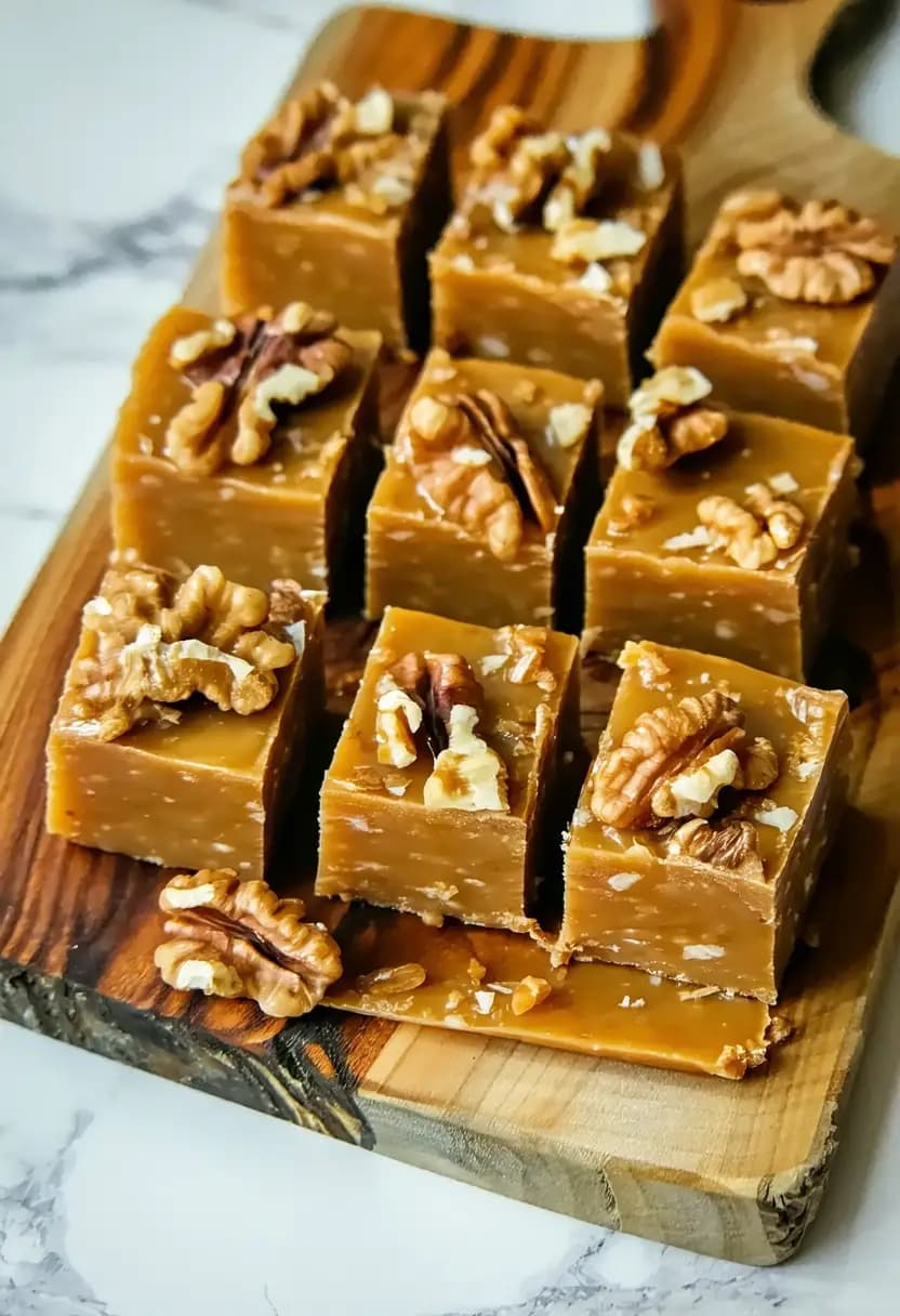 Receita de Fudge de Nozes com Maple