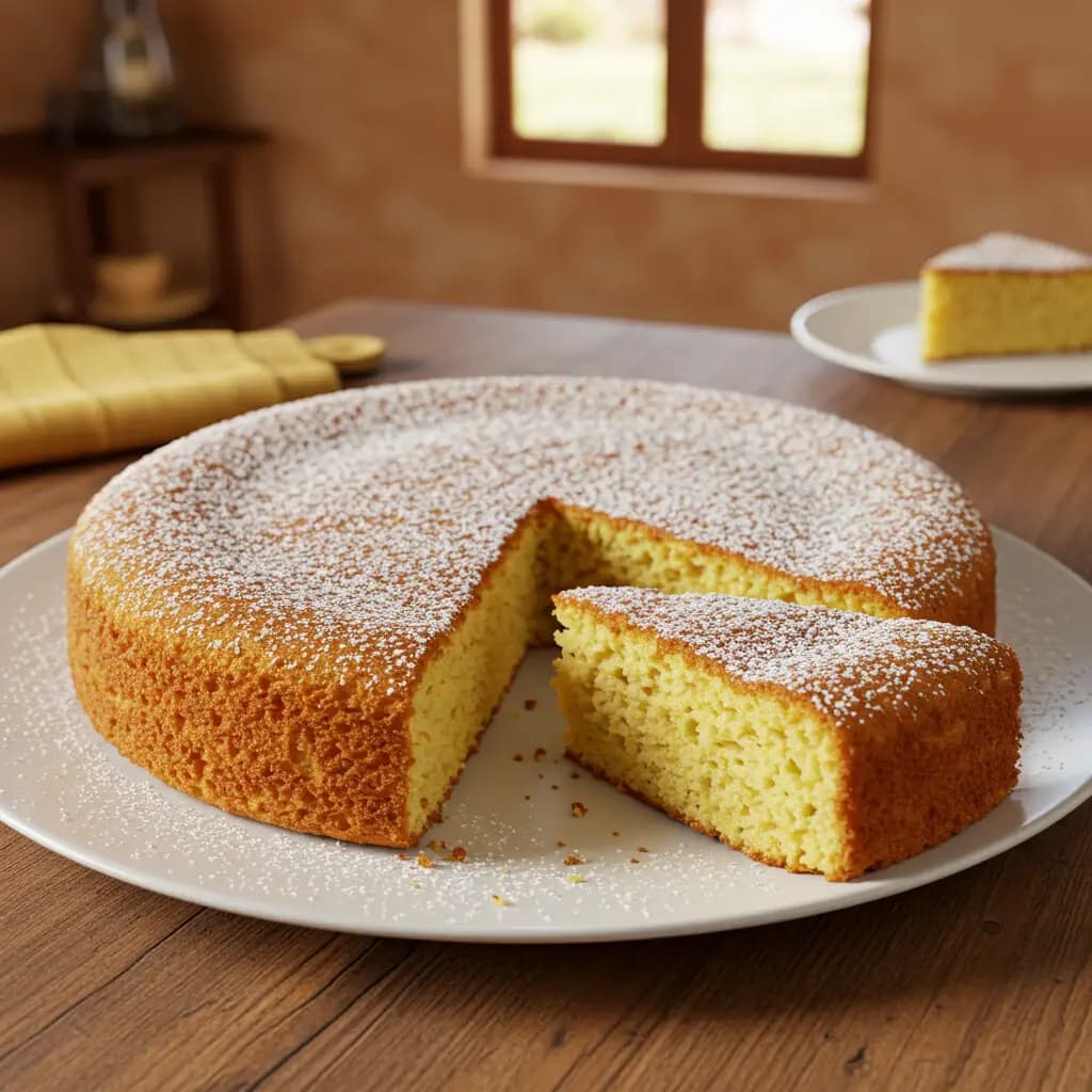 Receita de Massa pão de ló simples