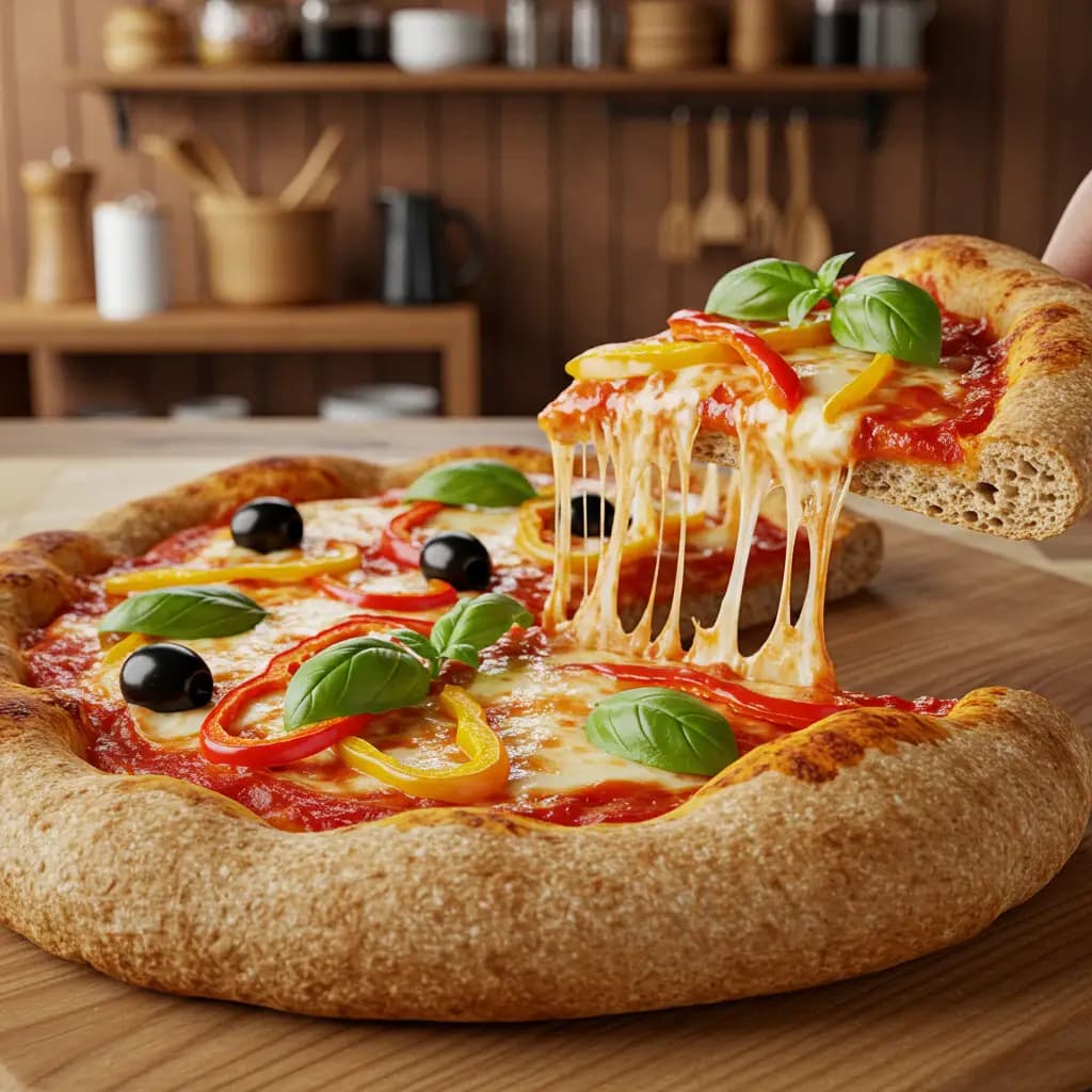 Receita de Massa pizza integral