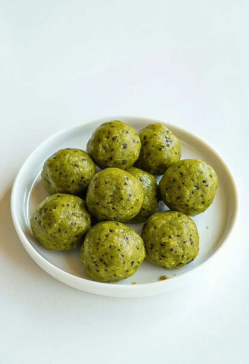 Receita de Bolinhas de Energia de Chá Verde Matcha