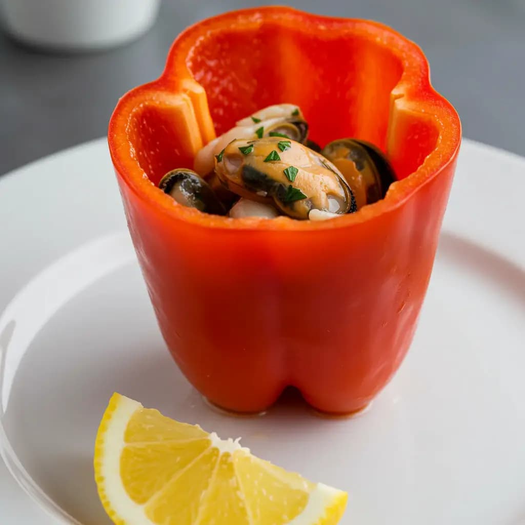 Receita de Mexilhão ao Pimentão