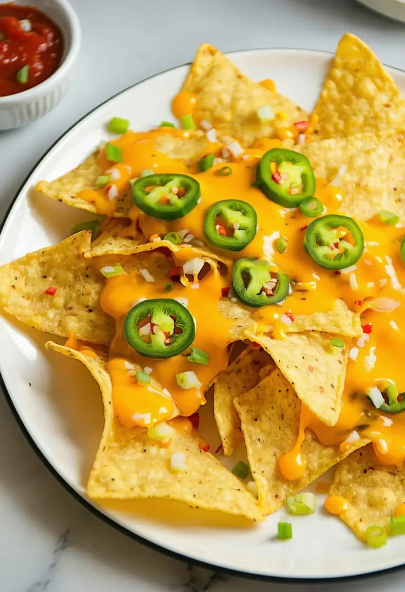 Receita de Nachos Amigáveis do Microondas