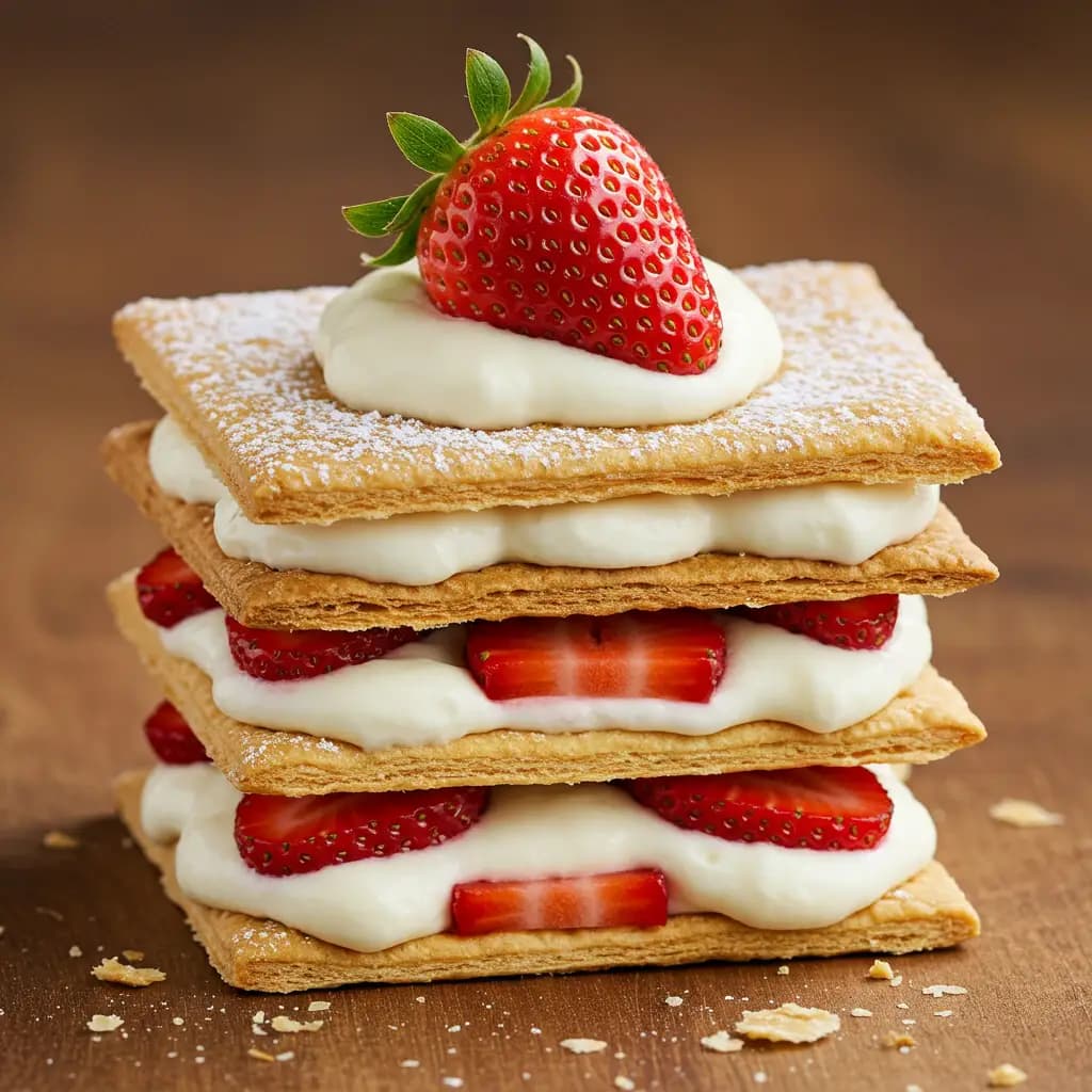 Receita de Mil folhas de morango