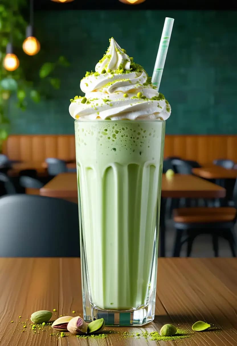 Receita de Milkshake de Pistache