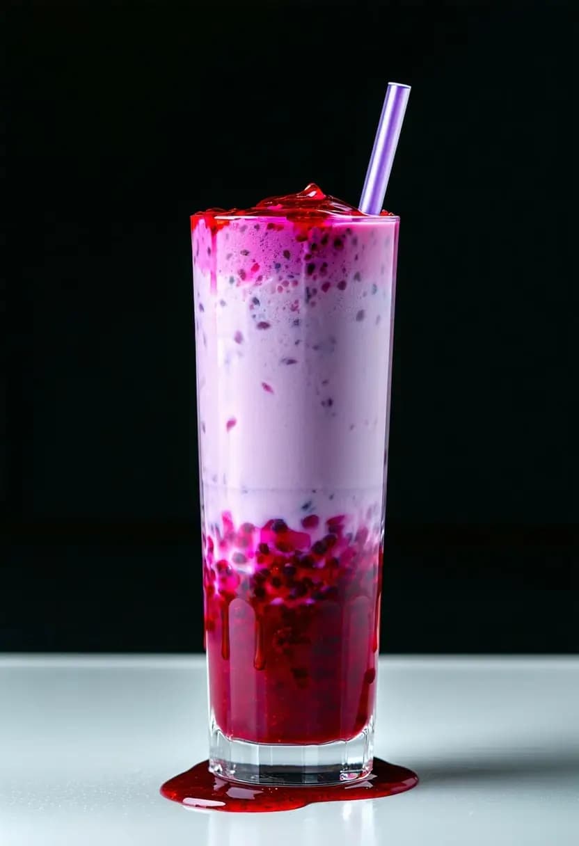 Receita de Milkshake de Pitaya com Geleia