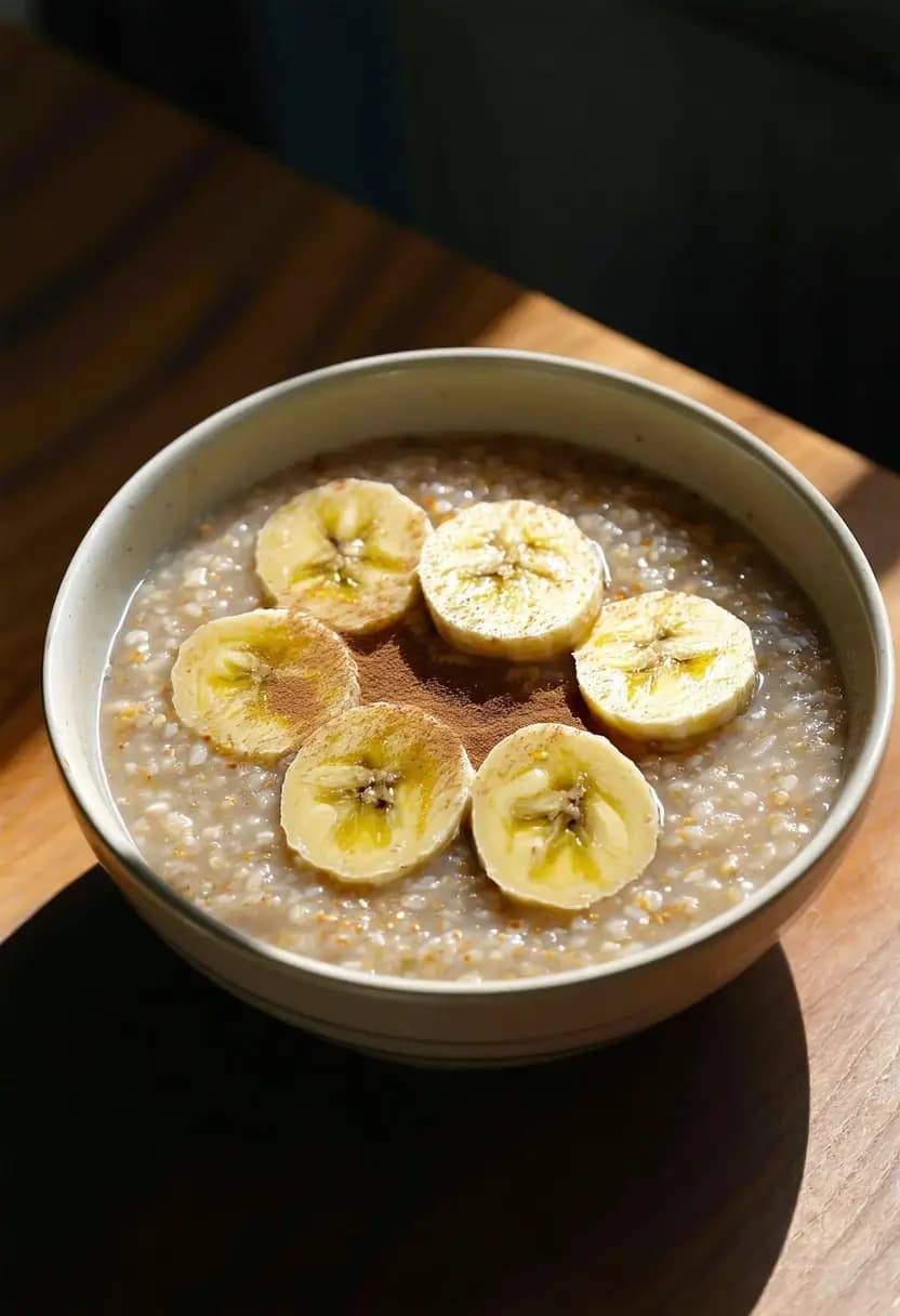 Receita de Mingau de Aveia com Banana