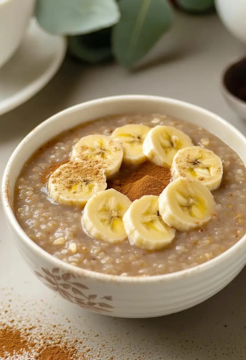 Receita de Mingau de Aveia com Banana