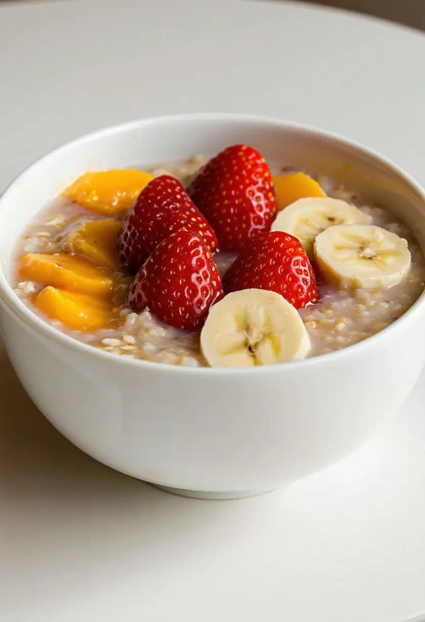 Receita de Mingau de Aveia com Frutas