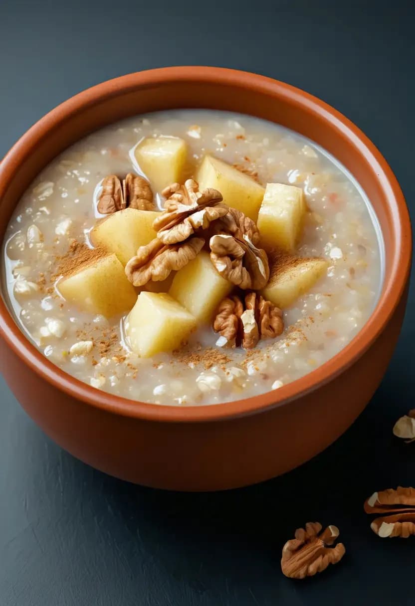 Receita de Mingau de Aveia e Maçã