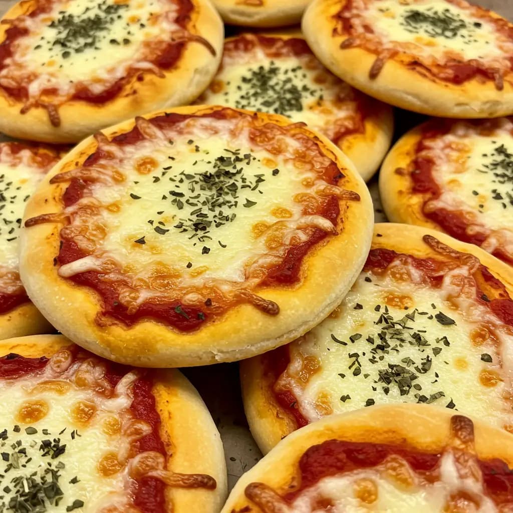 Receita de Mini Pizzas Caseiras