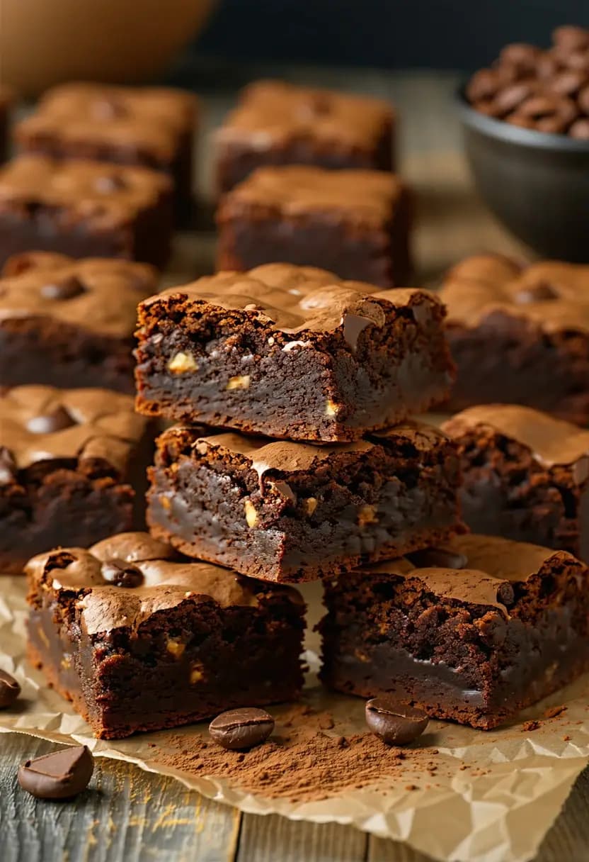 Receita de Brownies de Mocha