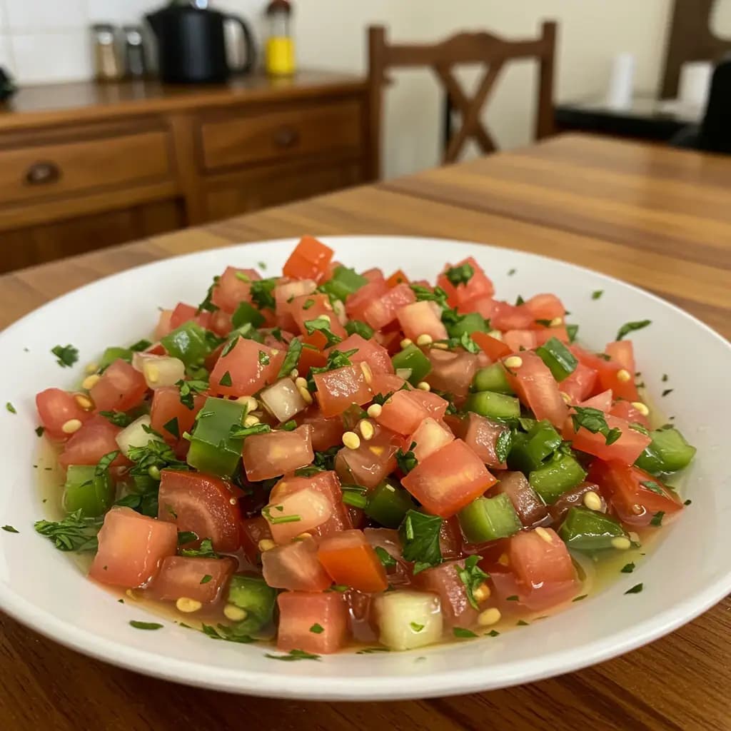 Receita de Molho Vinagrete Simples