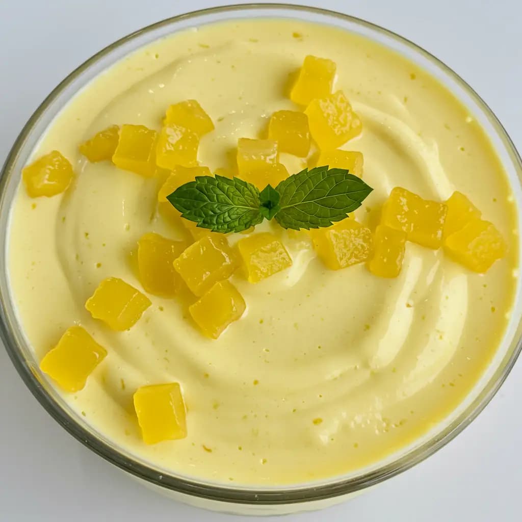 Receita de Mousse de Abacaxi Light