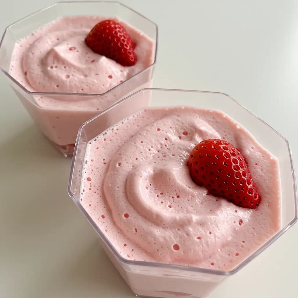 Receita de Mousse Light de Morango