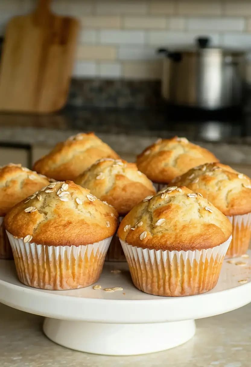 Receita de Muffin de Banana e Aveia