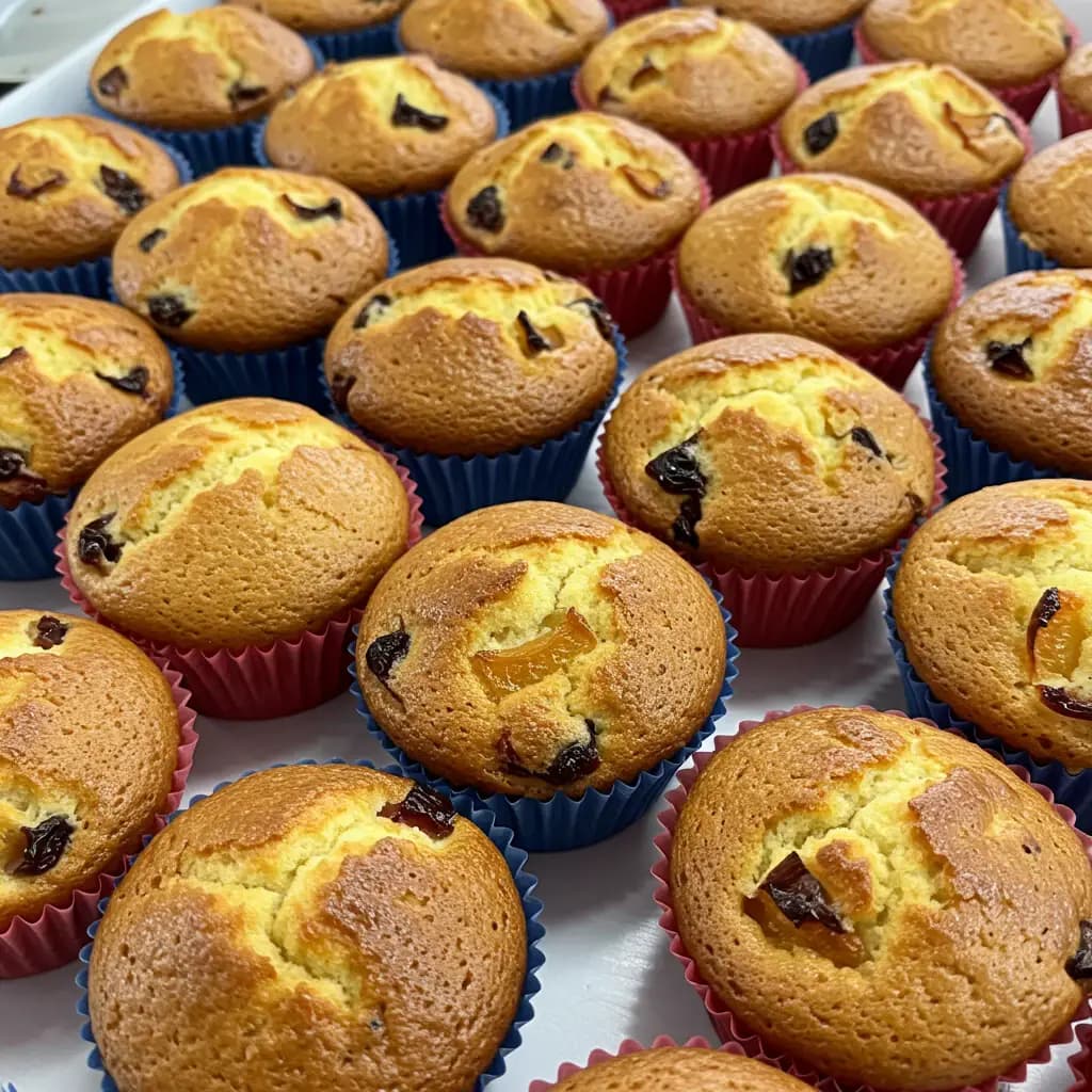 Receita de Muffin de Uva e Morango
