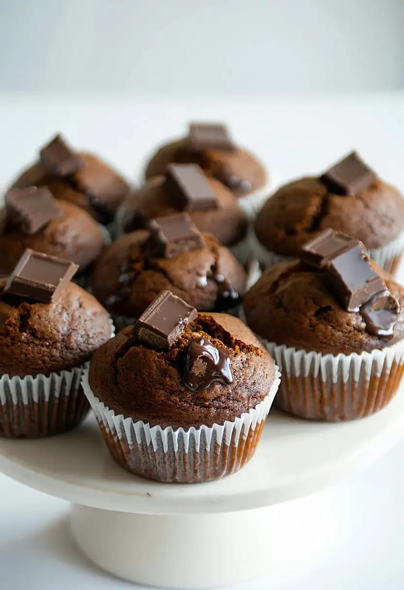 Receita de Muffin Low Carb de Chocolate