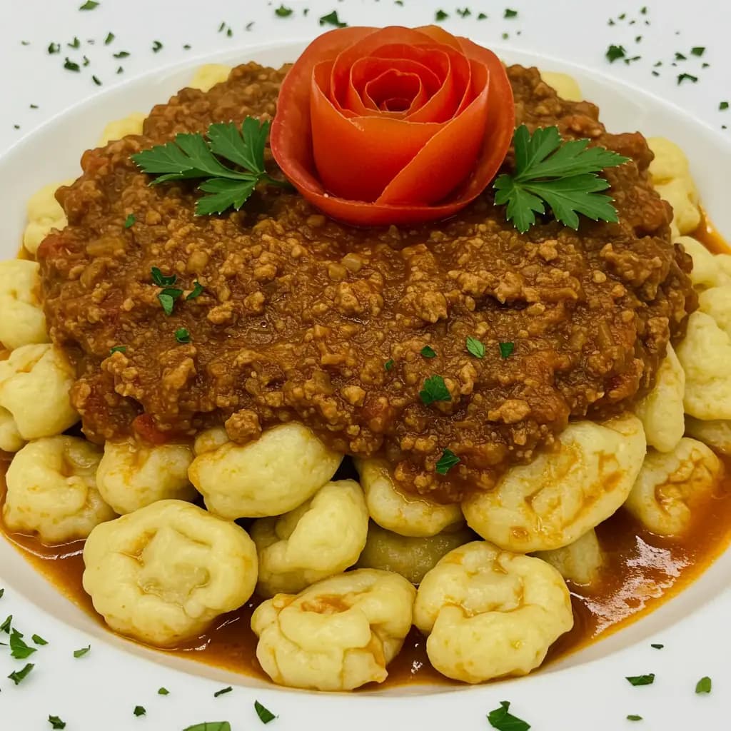 Receita de Nhoque à Bolonhesa