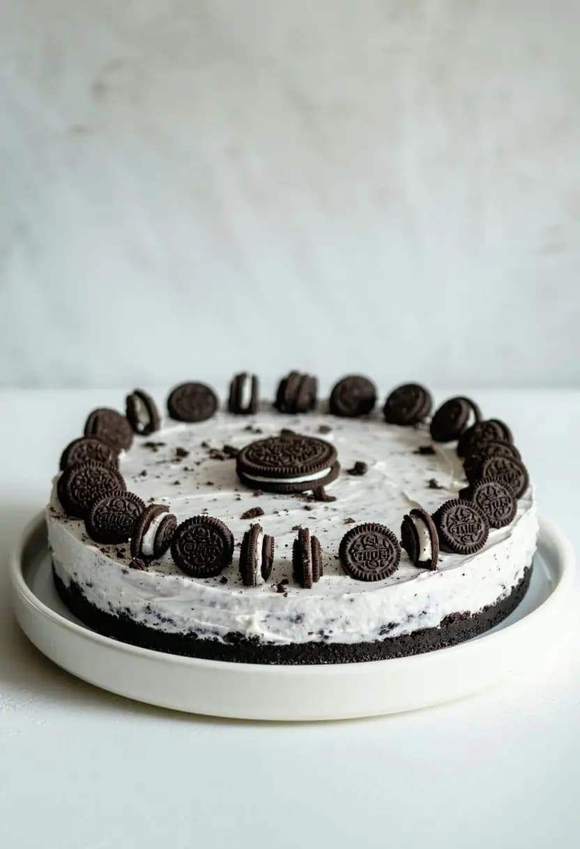 Receita de Cheesecake Oreo Sem Forno