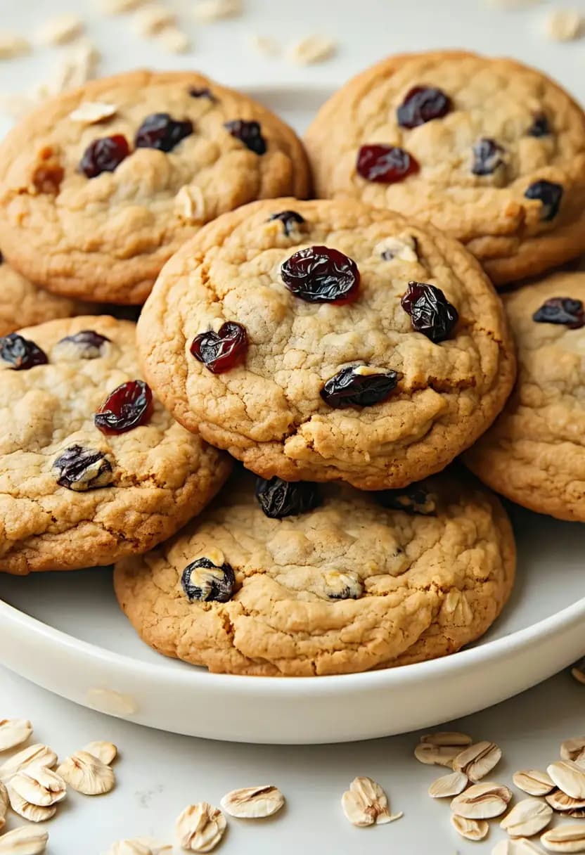 Receita de Biscoitos de Aveia e Uva Passa