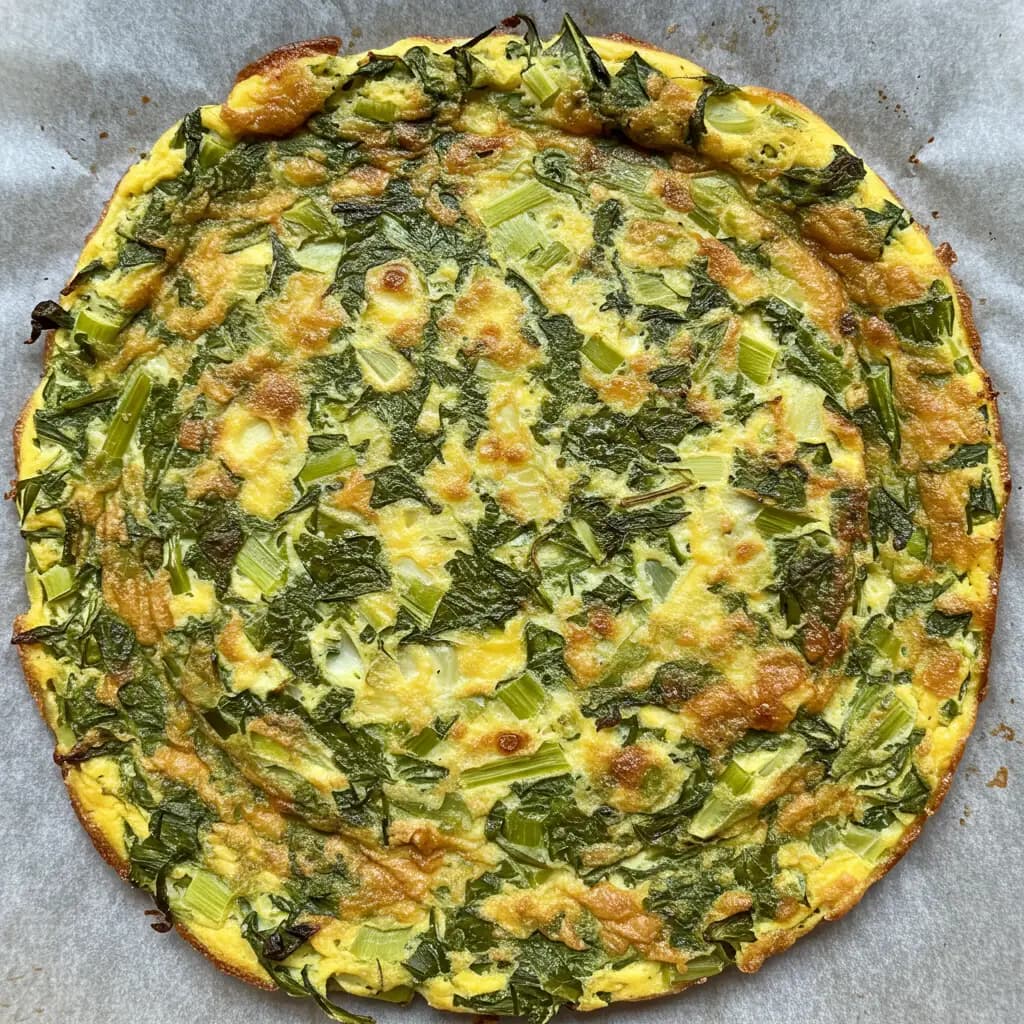 Receita de Omelete de Chicória