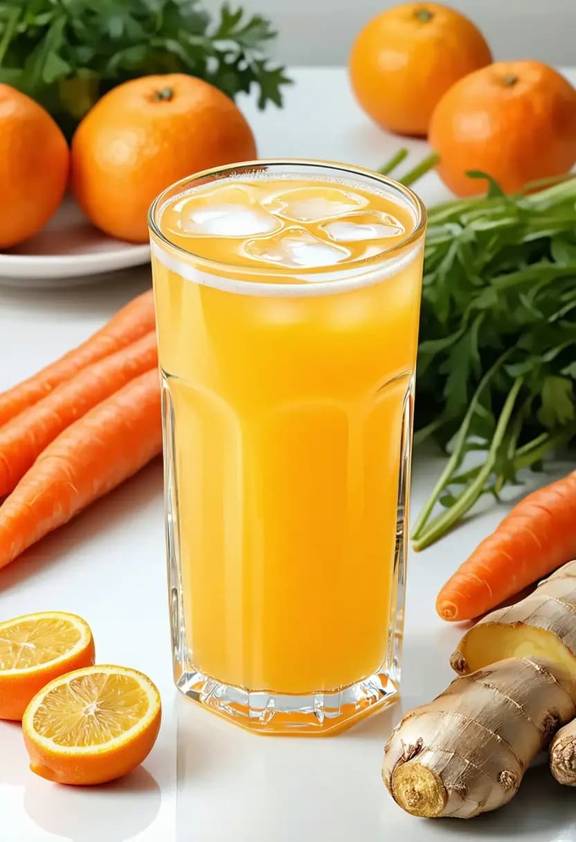 Receita de Suco de Laranja e Cenoura