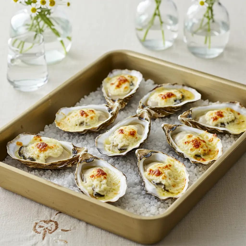 Receita de Ostras Gratinadas