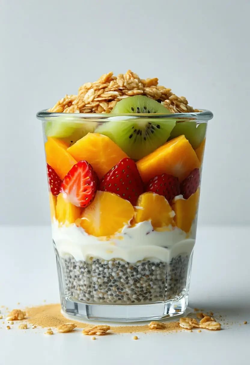Receita de Overnight Chia com Iogurte