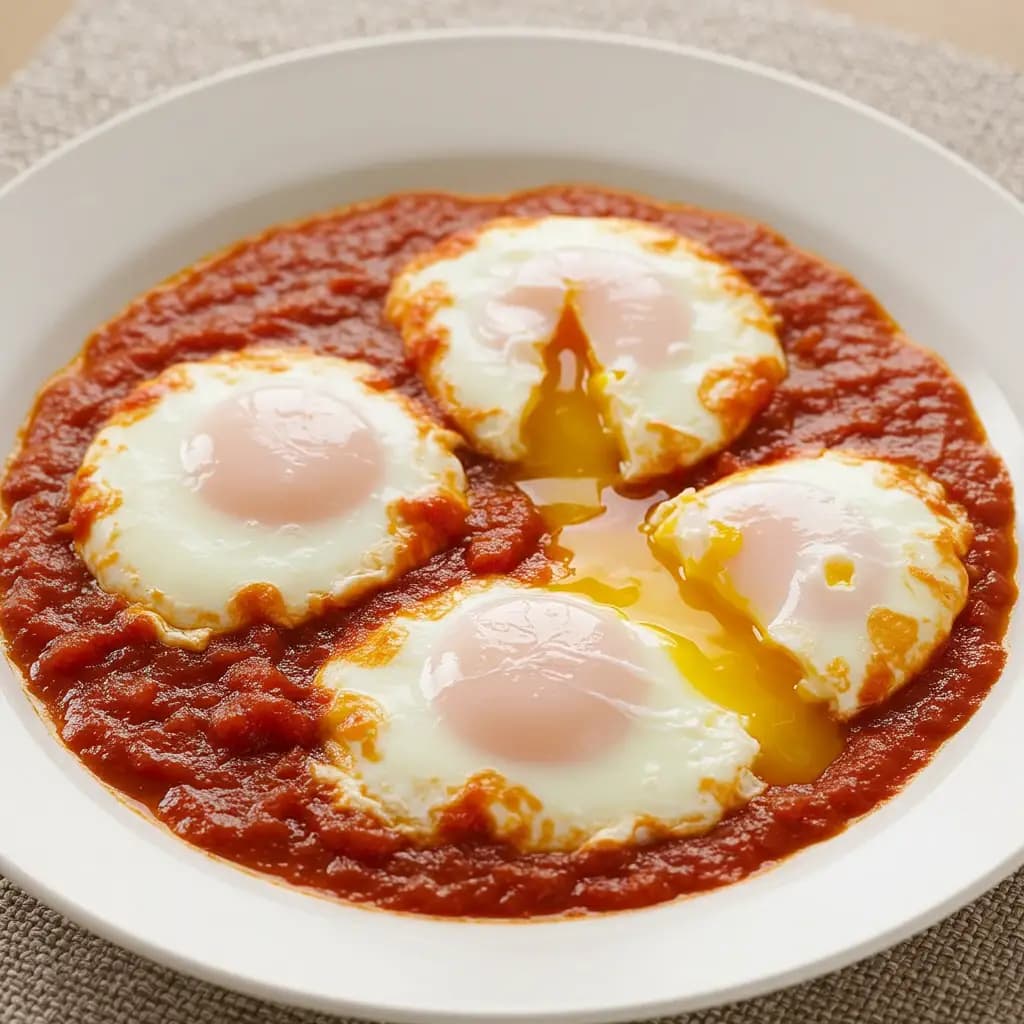Receita de Ovos ao Molho de Tomate