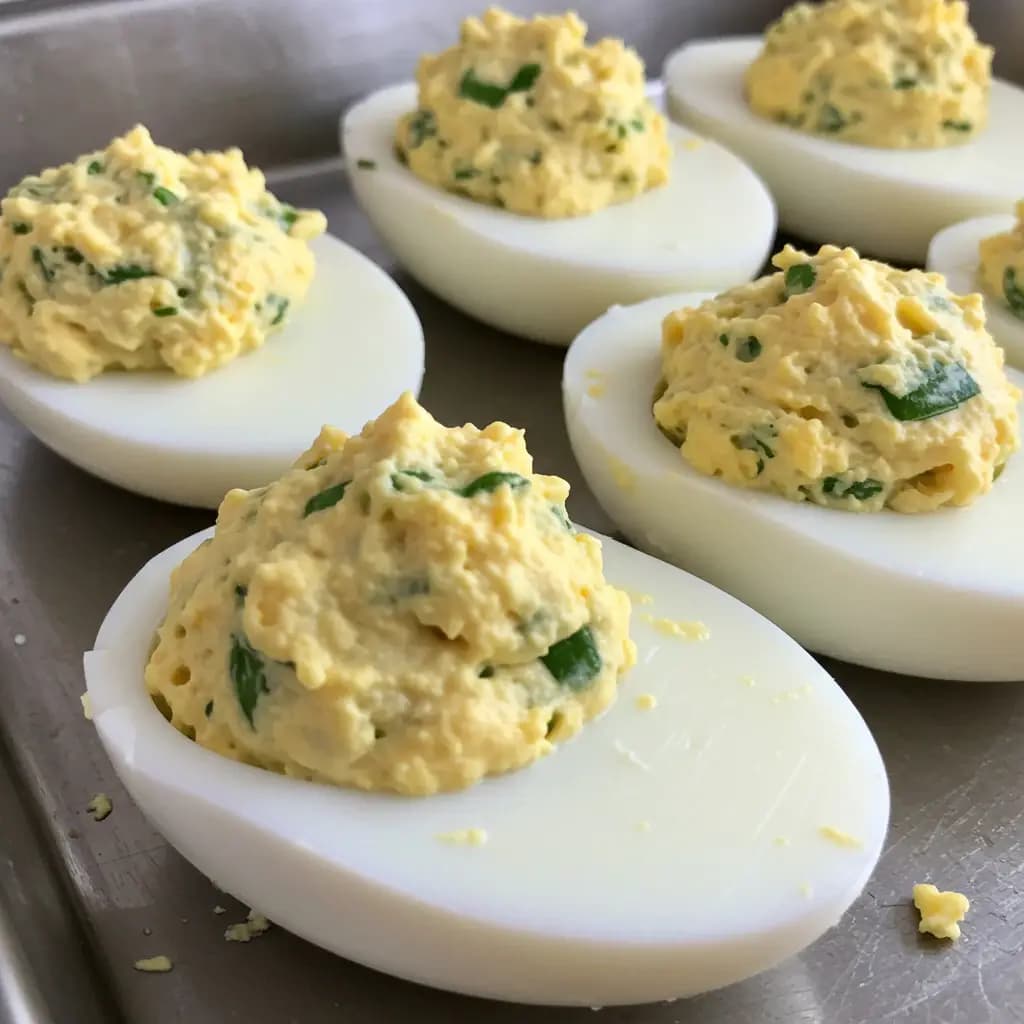 Receita de Ovos Recheados Cremosos