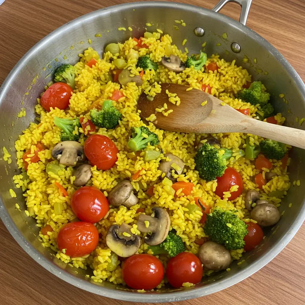 Receita de Paella Vegetariana