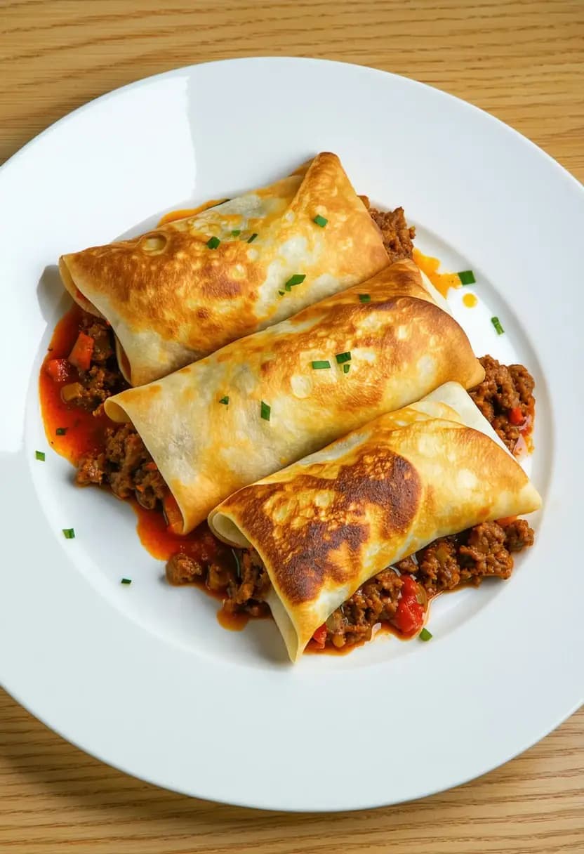 Receita de Panquecas de Carne com Queijo