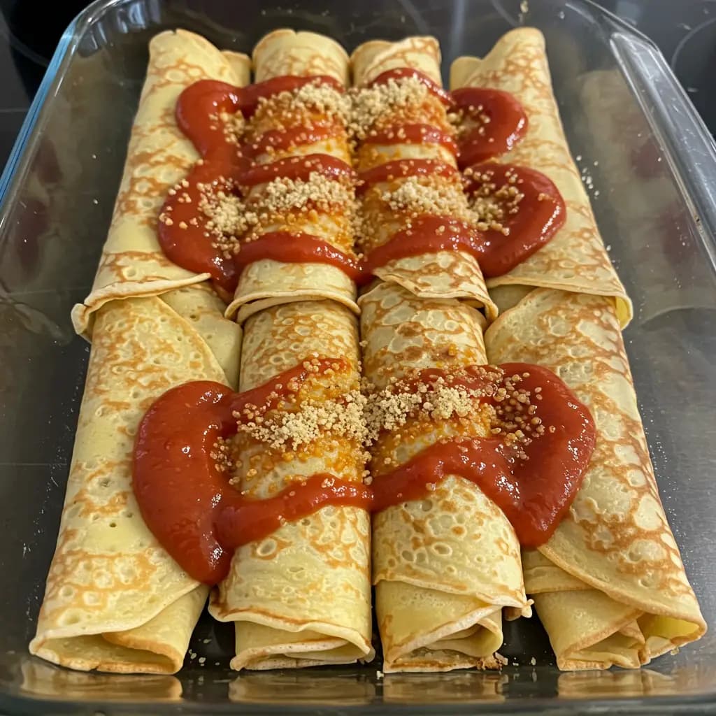 Receita de Panquecas Recheadas