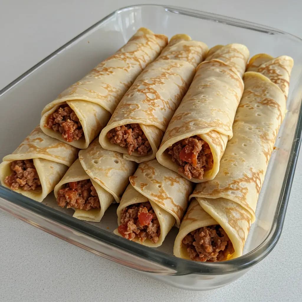 Receita de Panquecas Recheadas