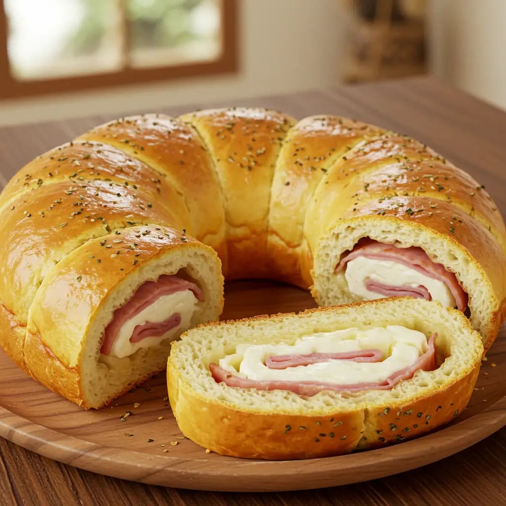 Receita de Pão Caseiro Recheado