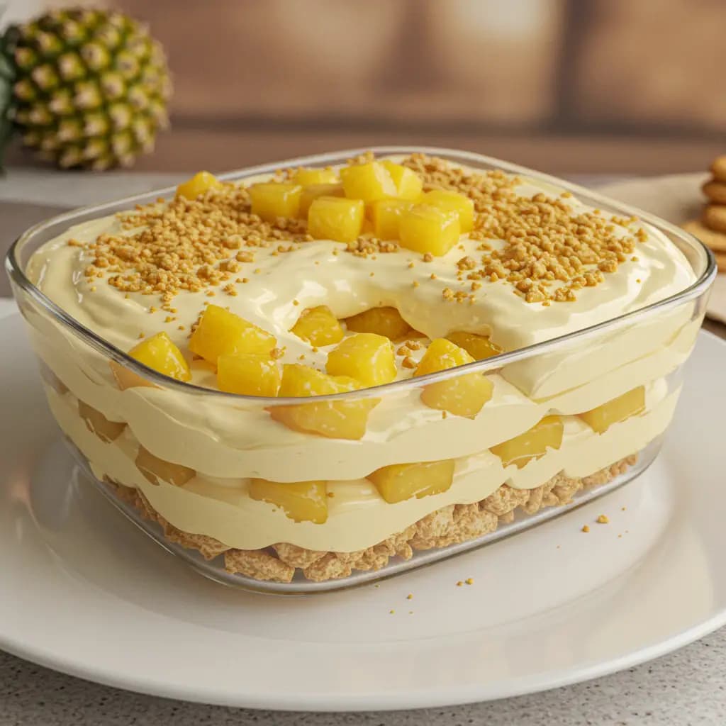 Receita de Pavê de Abacaxi